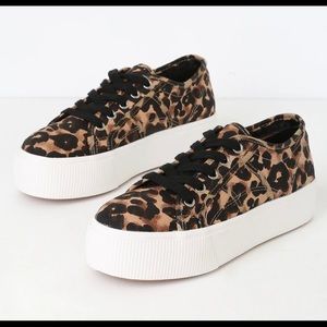 Steve Madden women’s leopard platform sneakers